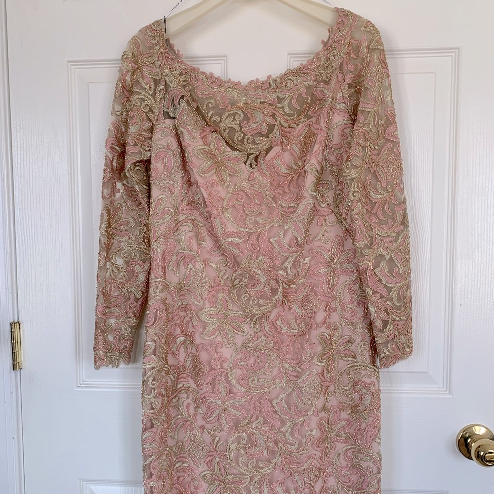 Never-worn Tadashi Shoji embellished cocktail dress